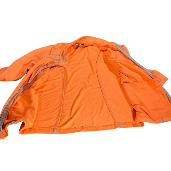 FILA Jacket Womens XL Orange Performance Full Thumb Hole Full Zip Activewear - Picture 16 of 16